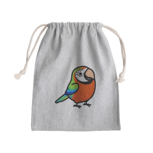 Chubby Bird ハルクインコンゴウインコ Mini Drawstring Bag