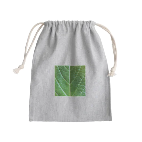 紫陽花の葉 Mini Drawstring Bag