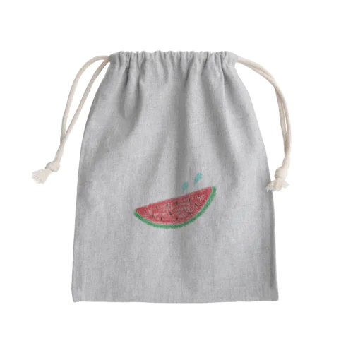 スイカと汗☆ Mini Drawstring Bag