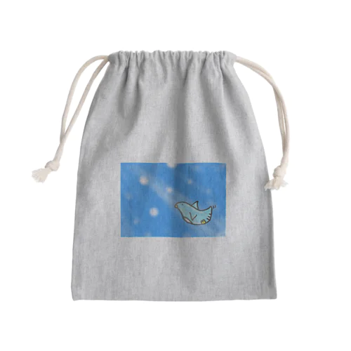 泳ぐ、ぺんぎんくん Mini Drawstring Bag