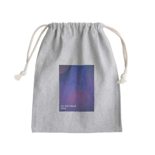 on the cloud nine Mini Drawstring Bag