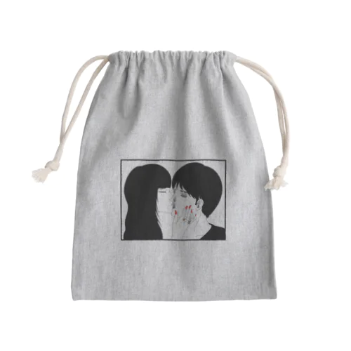 煙草を吸う君とキス Mini Drawstring Bag