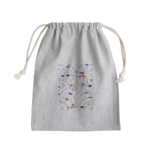 指(マニキュア) Mini Drawstring Bag