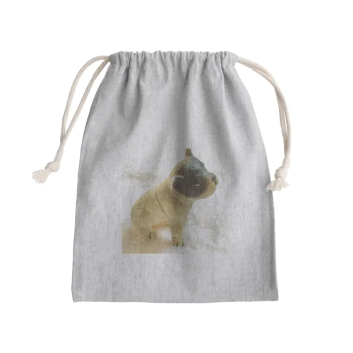 うつろなボストンテリアちゃん2 Mini Drawstring Bag