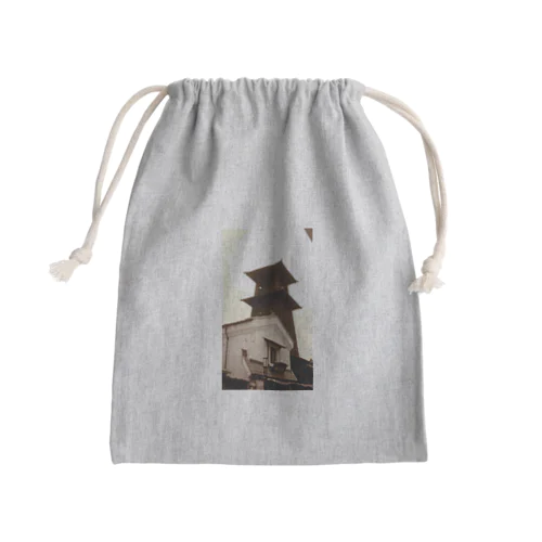 時の鐘 セピア Mini Drawstring Bag