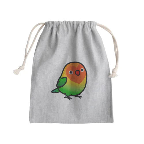 Chubby Bird ルリゴシボタンインコ Mini Drawstring Bag