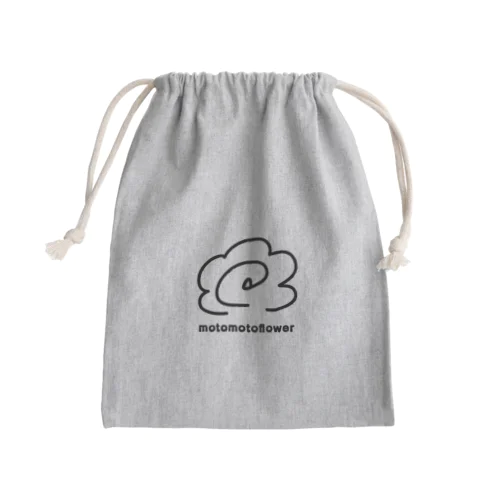 motomotoflowerロゴ Mini Drawstring Bag