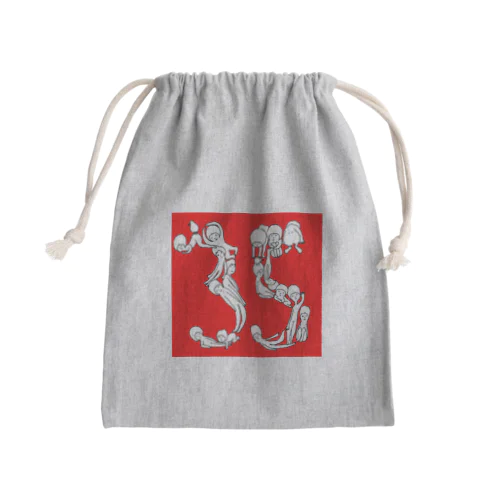 16にんとキウイ Mini Drawstring Bag