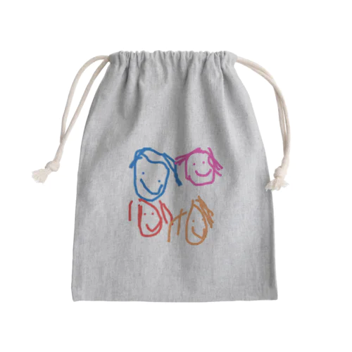 家族🙂 Mini Drawstring Bag