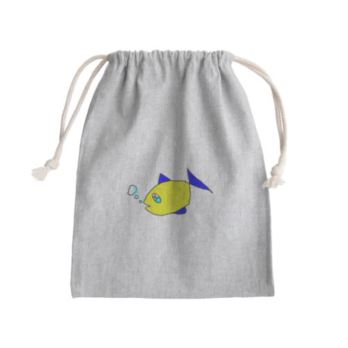 魚たん Mini Drawstring Bag