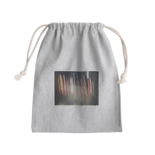 ネオン街 Mini Drawstring Bag