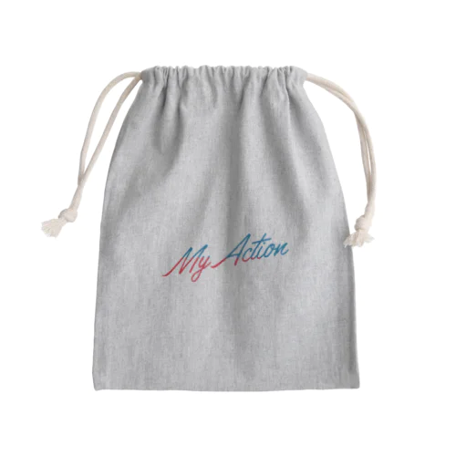 My Action Goods Red & Blue Mini Drawstring Bag