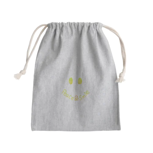 Peace＆Smile Mini Drawstring Bag