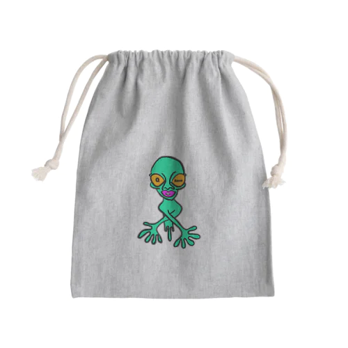 Qanon 宇宙人 Mini Drawstring Bag