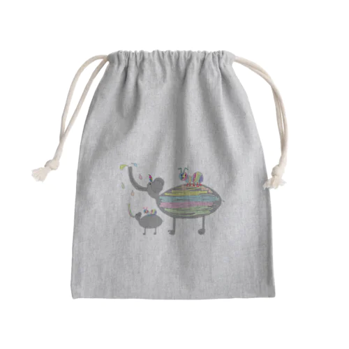 無限の発想（ぞうとなかま） Mini Drawstring Bag