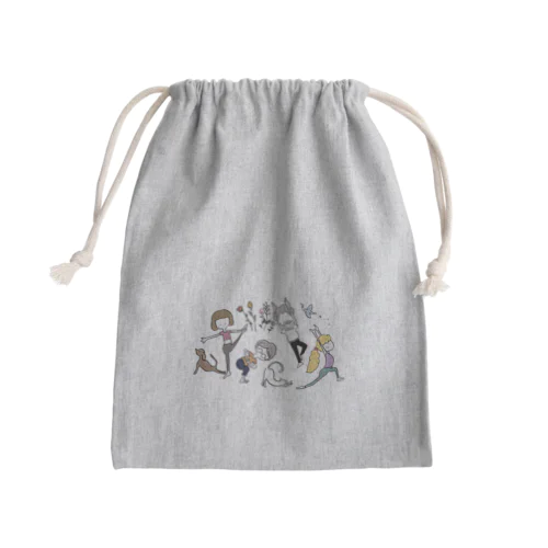 yogiな仲間たち Mini Drawstring Bag