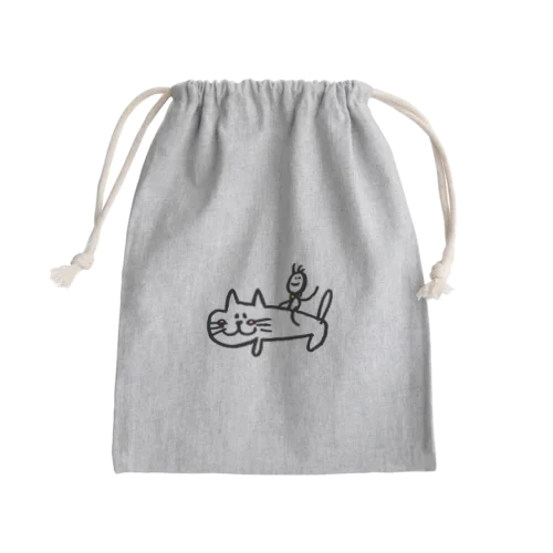 こっそり妖精さん Mini Drawstring Bag