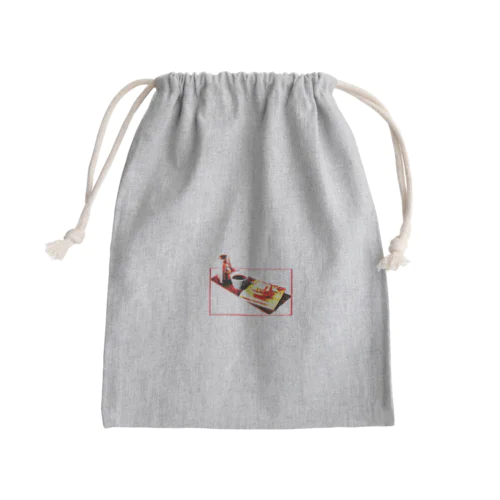 モーニングセット Mini Drawstring Bag