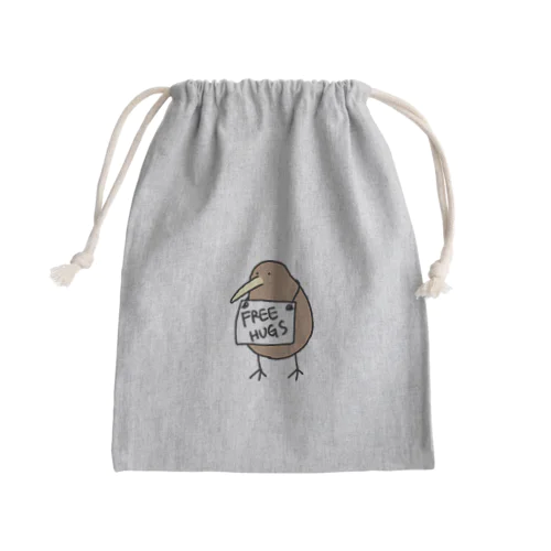 フリーハグキーウィ Mini Drawstring Bag