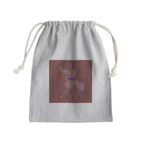 気高い犬 Mini Drawstring Bag