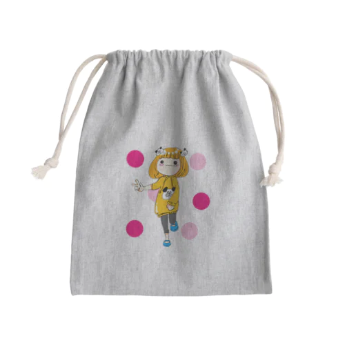 ゆるパグちゃん Mini Drawstring Bag