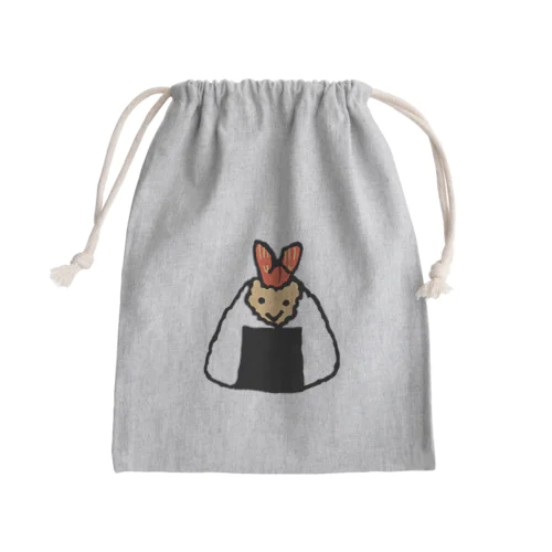 笑顔のおむすび（天むす） Mini Drawstring Bag