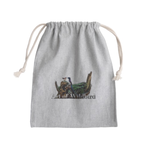 サンコウチョウ(白地用) Mini Drawstring Bag