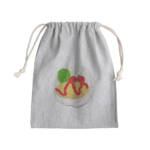 あみあみオムライスプレート Mini Drawstring Bag