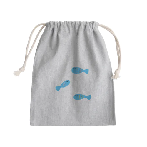 おさかな Mini Drawstring Bag
