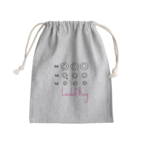 ランドルト環(視力検査) Mini Drawstring Bag