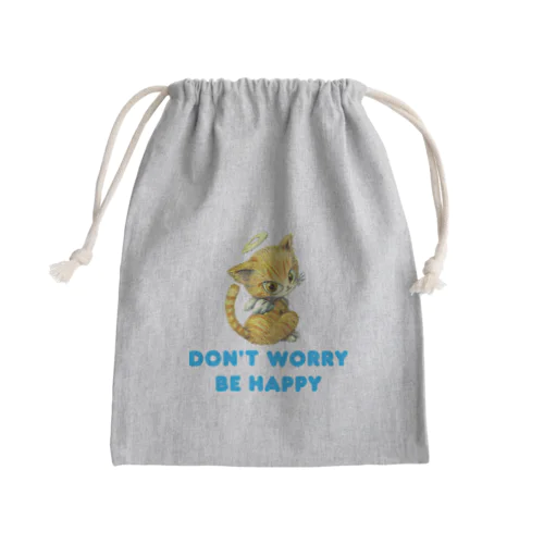 心配すんにゃ。 Mini Drawstring Bag