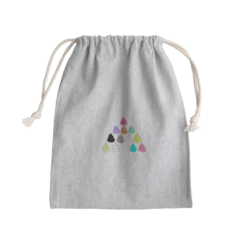 ソフトクリームいっぱい Mini Drawstring Bag