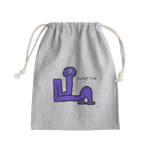 未確認生物ムンムン　驚き surprise Mini Drawstring Bag