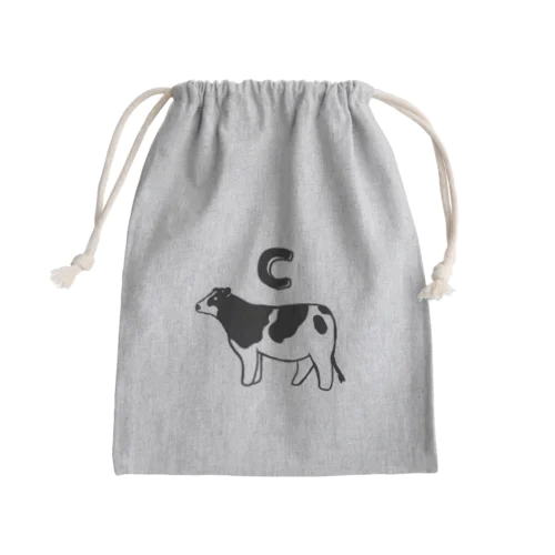 ［C］COW Mini Drawstring Bag