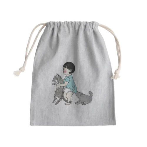 幼なじみ Mini Drawstring Bag