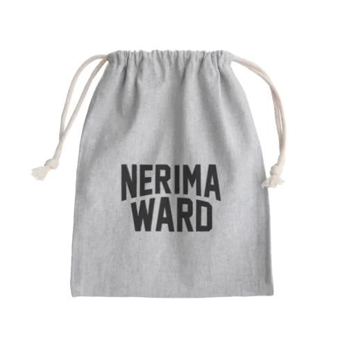 練馬区 NERIMA WARD ロゴブラック Mini Drawstring Bag
