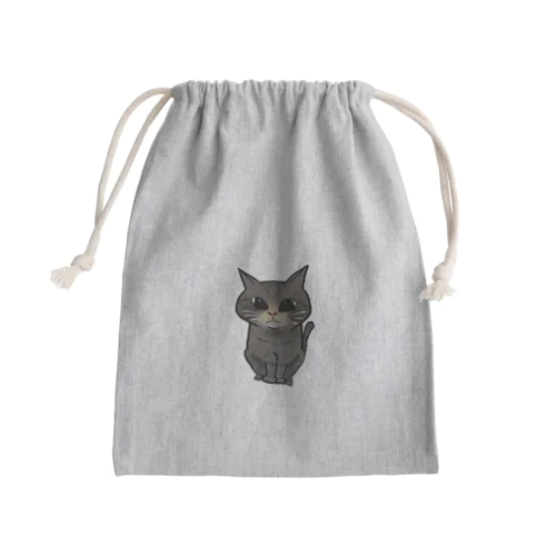 サバ猫 Mini Drawstring Bag