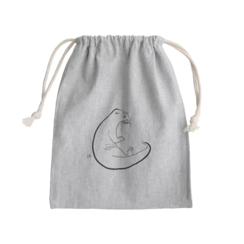 オオカワウソ Mini Drawstring Bag