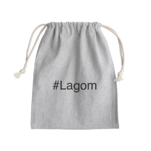 Lagom ラーゴム スウェーデン語 ちょうどいい Mini Drawstring Bag