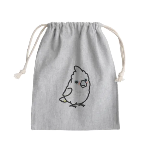 Chubby Bird　シロビタイムジオウム Mini Drawstring Bag