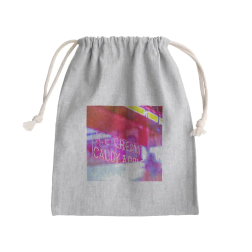 APPLE NEON マシカク Mini Drawstring Bag