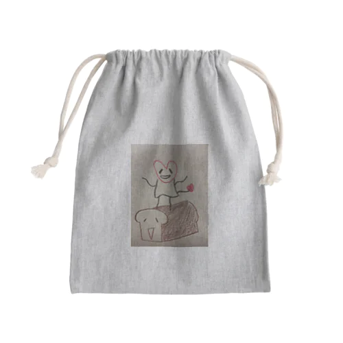 N.Rチャイルド　ハートちゃんと食パンくん Mini Drawstring Bag