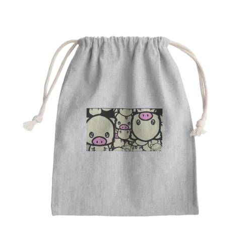 PIECEオリジナルブタさん Mini Drawstring Bag