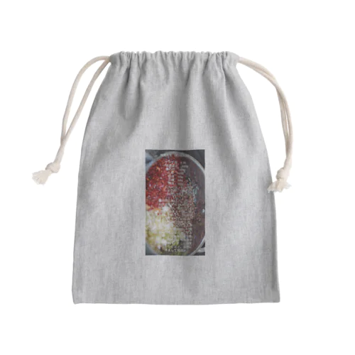 辣油レシピ Mini Drawstring Bag