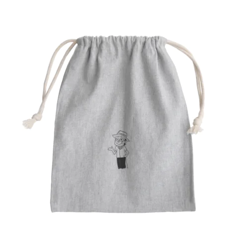 オジオジの巾着袋 Mini Drawstring Bag