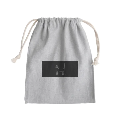 一筆書きぢゃないょ♪（しろ） Mini Drawstring Bag