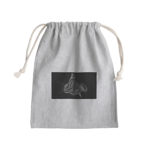 upside down Mini Drawstring Bag