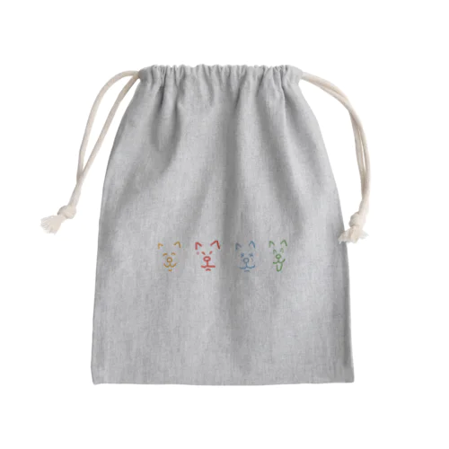 ワンコの喜怒哀楽 Mini Drawstring Bag