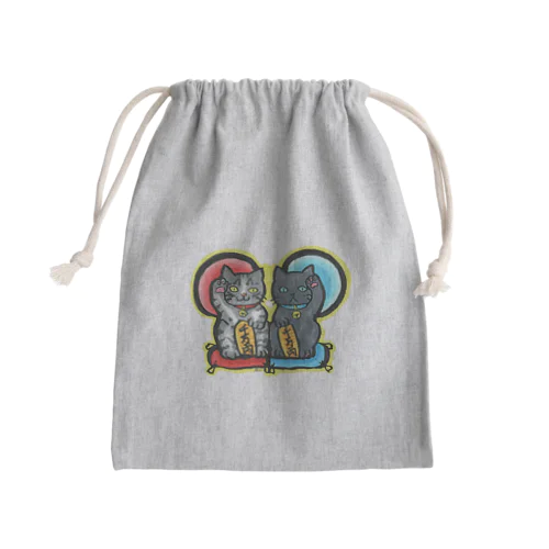 千万両✨招き猫 Mini Drawstring Bag