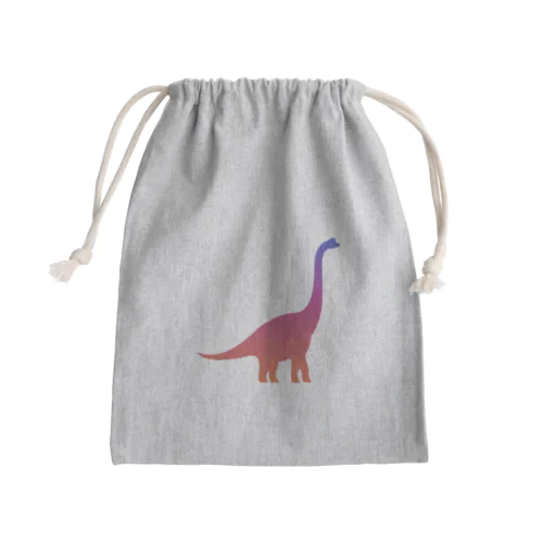 グラデーションダイナソー（プラキオザウルス） Mini Drawstring Bag